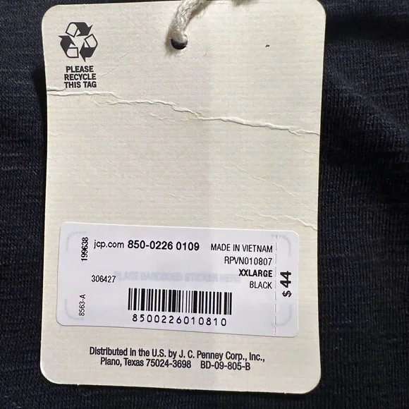 a.n.a Black Side Slit Dress XXL NWT Stretch Cotton - Picture 11 of 12